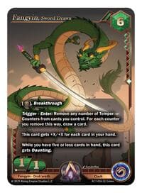 Fangyin, Sword Drawn - Ancient Alphas - Alpha Clash card