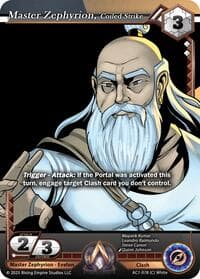 Master Zephyrion, Coiled Strike - Ancient Alphas - Alpha Clash card