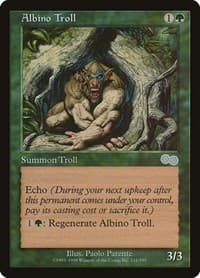 Albino Troll - Urza's Saga - Magic: The Gathering card