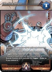 Obelisk Blast - Ancient Alphas - Alpha Clash card