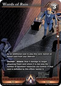 Words of Ruin - Ancient Alphas - Alpha Clash card