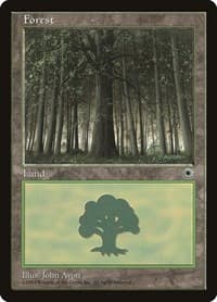 Forest (Large Middle) - Portal - Magic: The Gathering card