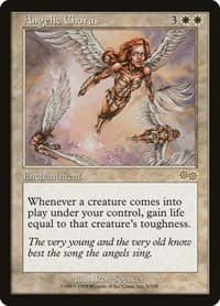 Angelic Chorus - Urza's Saga - Magic: The Gathering card