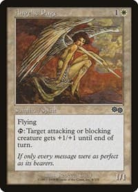 Angelic Page - Urza's Saga - Magic: The Gathering card