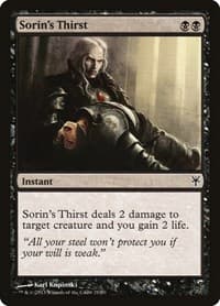 Sorin's Thirst - Duel Decks: Sorin vs. Tibalt - Magic: The Gathering card