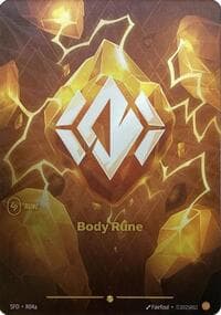 Body Rune (R04a) - Spiritforged - Riftbound: League of Legends Trading Card Game card