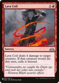 Lava Coil - The List Reprints - Magic: The Gathering card