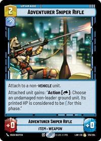Adventurer's Sniper Rifle - A Lawless Time - Star Wars: Unlimited card