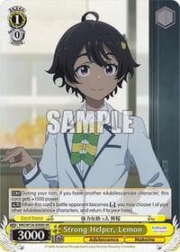 Strong Helper, Lemon (SR) - Makeine: Too Many Losing Heroines! - Weiss Schwarz card