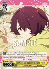 Crabby Pose, Chika (SR) - Makeine: Too Many Losing Heroines! - Weiss Schwarz card