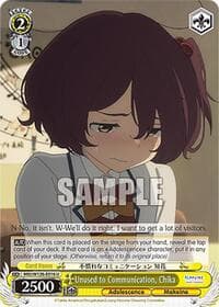 Unused to Communication, Chika - Makeine: Too Many Losing Heroines! - Weiss Schwarz card