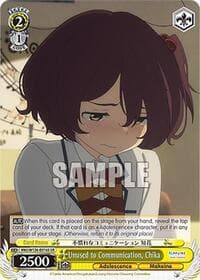 Unused to Communication, Chika (SR) - Makeine: Too Many Losing Heroines! - Weiss Schwarz card