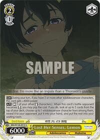 Lost Her Senses, Lemon - Makeine: Too Many Losing Heroines! - Weiss Schwarz card