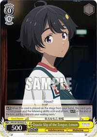 Drastic Slip of the Tongue, Lemon - Makeine: Too Many Losing Heroines! - Weiss Schwarz card