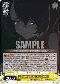 Losing Heroine, Chika - Makeine: Too Many Losing Heroines! - Weiss Schwarz card
