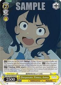 Desperate Times, Anna (SR) - Makeine: Too Many Losing Heroines! - Weiss Schwarz card