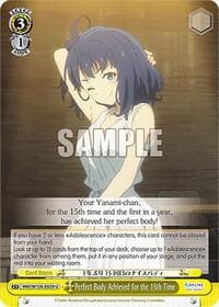 Perfect Body Achieved for the 15th Time - Makeine: Too Many Losing Heroines! - Weiss Schwarz card