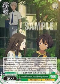 Curious Relationships, Mitsuki & Chihaya & Lemon - Makeine: Too Many Losing Heroines! - Weiss Schwarz card
