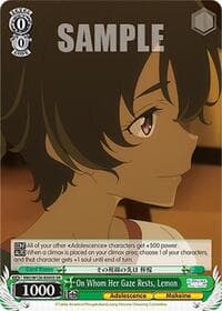 On Whom Her Gaze Rests, Lemon (SR) - Makeine: Too Many Losing Heroines! - Weiss Schwarz card