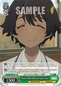 Cheeks Stuffed With Inari Sushi, Lemon (SR) - Makeine: Too Many Losing Heroines! - Weiss Schwarz card