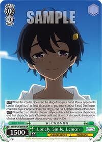 Lonely Smile, Lemon (SR) - Makeine: Too Many Losing Heroines! - Weiss Schwarz card