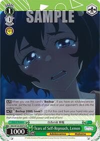Tears of Self-Reproach, Lemon (SR) - Makeine: Too Many Losing Heroines! - Weiss Schwarz card