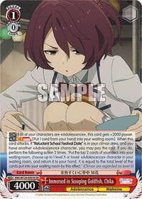 Immersed in Scooping Goldfish, Chika (SR) - Makeine: Too Many Losing Heroines! - Weiss Schwarz card