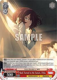 Back Turned to the Sunset, Chika (SR) - Makeine: Too Many Losing Heroines! - Weiss Schwarz card