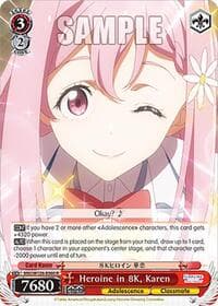 Heroine in 8K, Karen - Makeine: Too Many Losing Heroines! - Weiss Schwarz card