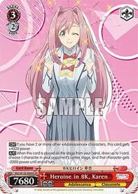 Heroine in 8K, Karen (SR) - Makeine: Too Many Losing Heroines! - Weiss Schwarz card