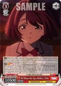 Of Whom Her Eyes Reflect, Chika (SR) - Makeine: Too Many Losing Heroines! - Weiss Schwarz card