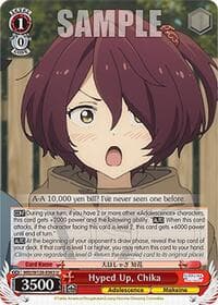 Hyped Up, Chika - Makeine: Too Many Losing Heroines! - Weiss Schwarz card