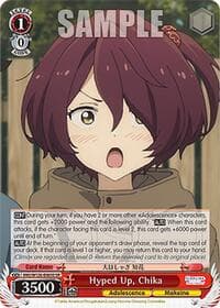 Hyped Up, Chika (SR) - Makeine: Too Many Losing Heroines! - Weiss Schwarz card