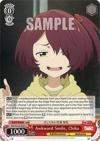 Awkward Smile, Chika - Makeine: Too Many Losing Heroines! - Weiss Schwarz card