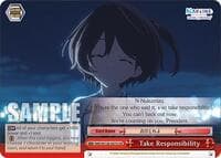 Take Responsibility - Makeine: Too Many Losing Heroines! - Weiss Schwarz card