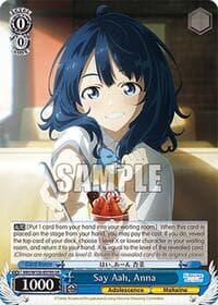 Say Aah, Anna (SR) - Makeine: Too Many Losing Heroines! - Weiss Schwarz card