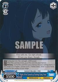 Night of the Canned-up Training Camp, Anna - Makeine: Too Many Losing Heroines! - Weiss Schwarz card