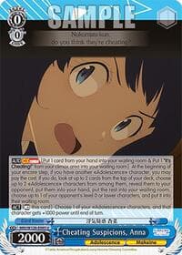 Cheating Suspicions, Anna - Makeine: Too Many Losing Heroines! - Weiss Schwarz card