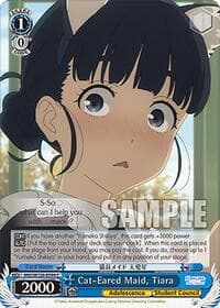 Cat-Eared Maid, Tiara - Makeine: Too Many Losing Heroines! - Weiss Schwarz card