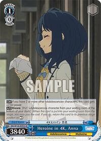 Heroine in 4K, Anna (SR) - Makeine: Too Many Losing Heroines! - Weiss Schwarz card