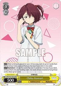 Chika Komari (RRR) - Makeine: Too Many Losing Heroines! - Weiss Schwarz card
