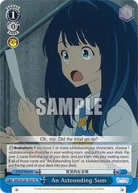 An Astounding Sum - Makeine: Too Many Losing Heroines! - Weiss Schwarz card