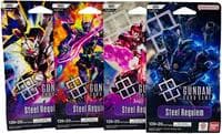 Steel Requiem Sleeved Booster Pack Art Bundle [Set of 4] - Steel Requiem - Gundam Card Game card