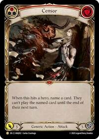 Censor (Red) (ANQ012) - Compendium of Rathe - Antiquity Pack - Flesh and Blood TCG card
