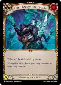 Cut Through The Facade (Red) (ANQ013) - Compendium of Rathe - Antiquity Pack - Flesh and Blood TCG card