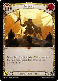 Tenacity (Yellow) (ANQ015) - Compendium of Rathe - Antiquity Pack - Flesh and Blood TCG card