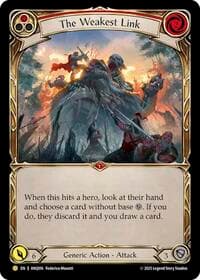 The Weakest Link (Red) (ANQ016) - Compendium of Rathe - Antiquity Pack - Flesh and Blood TCG card