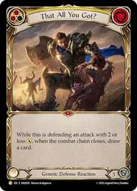 That All You Got (Yellow) (ANQ018) - Compendium of Rathe - Antiquity Pack - Flesh and Blood TCG card