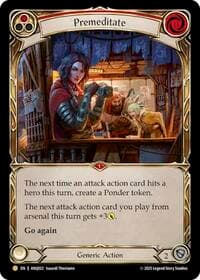 Premeditate (Red) (ANQ022) - Compendium of Rathe - Antiquity Pack - Flesh and Blood TCG card