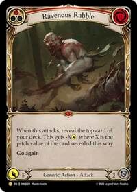 Ravenous Rabble (Red) (ANQ029) - Compendium of Rathe - Antiquity Pack - Flesh and Blood TCG card
